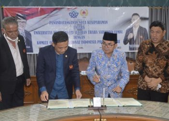 Penandatanganan MoU Antara KONI Jambi Dan UIN STS Jambi