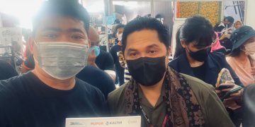 Mitra Binaan Pupuk Kaltim Berfhoto bersama Menteri BUMN RI, Erick Thohir. Foto: Ist