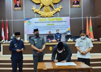 DPRD Tebo Gelar Paripurna Laporan Kinerja Bupati. Foto: Ist