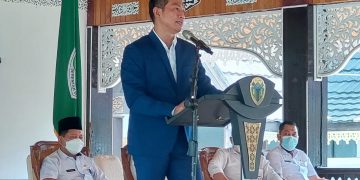 Bupati Batanghari Menyampaikan Kata sambutan. Foto: LAN