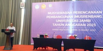 Rektor Unja Saat Menyampaikan Kata Sambutan. Foto: Ist