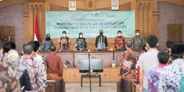Bupati Sukandar Menghadiri Workshop Pengelolaan Keuangan Desa Tahun 2022. Foto: AZZ