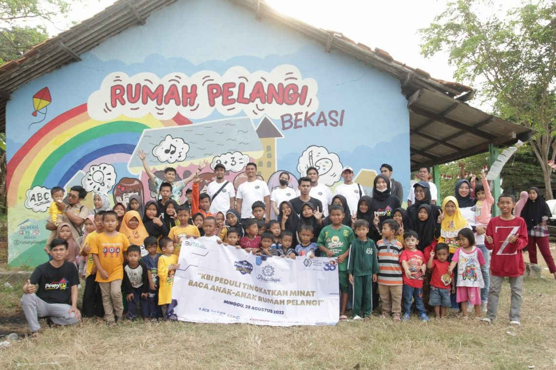 PT KBI Peduli Tingkatkan Minat Baca Anak-Anak Rumah Pelangi. Foto: IST