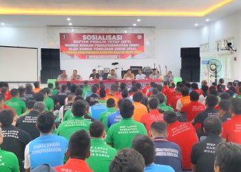 KPU Tanjab Timur Sosialisasi di Lapas Narkotika. Foto: CPM