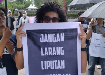 Aksi Unjuk Rasa Menolak UU Penyiaran