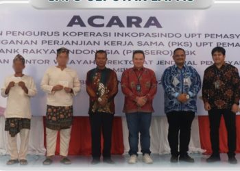 Kalapas Jambi, Yunus Maraden Simangunsong, perwakilan WB yang menerima premi dan pihak BRI. FOTO: IST