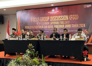 KPU Provinsi Jambi Gelar FGD Evaluasi Pasca Pilkada 2024. FOTO: IST