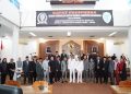 Ketua DPRD mendampingi Bupati Batanghari usai rapat paripurna mendengar pidato Bupati. FOTO: OYI