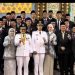 Pimpinan dan anggota DPRD Kota Jambi Berfhoto bersama dengan Walikota dan Wawako usai paripurna. FOTO: IST