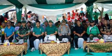 Ketua DPRD Batanghari Sambut kunjungan kerja Kapolda Jambi di Mapolres Batanghari. FOTO: IST