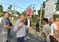 Anggota DPR-RI Komisi XII Fraksi Gerindra, Rocky Candra saat reses serap keluhan warga terkait proyek pipa gas JadeStone. FOTO: OYI