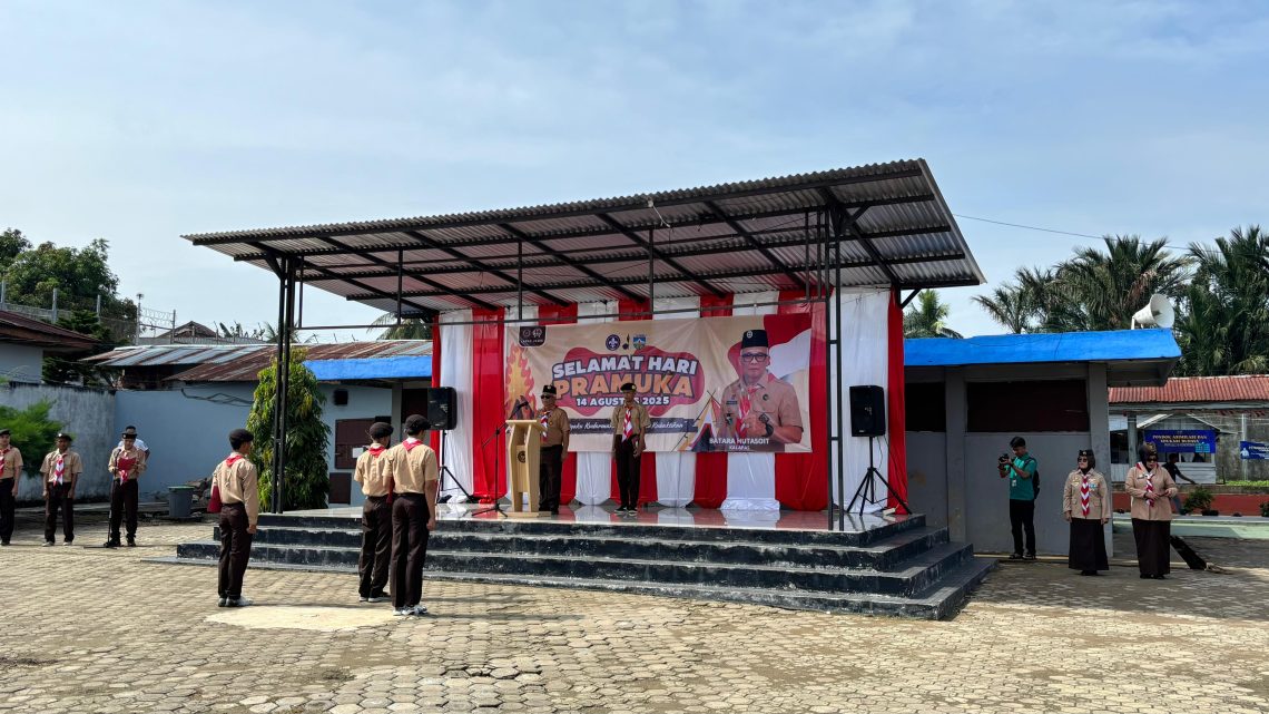Lapas Kelas IIA Jambi memperingati Hari Pramuka ke-64. FOTO: DOK LAPAS