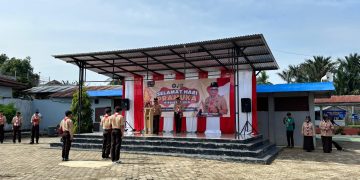 Lapas Kelas IIA Jambi memperingati Hari Pramuka ke-64. FOTO: DOK LAPAS