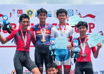Atlet Muda Balap Sepeda Jambi Berhasil Raih Emas event di Bogor. FOTO: IST