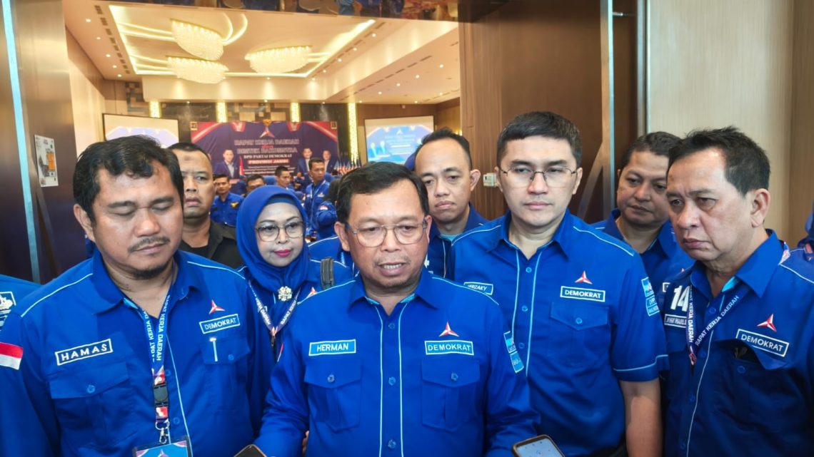 Sekjen DPP Partai Demokrat, Herman Khaeron saat menghadiri Rakerda DPD Demokrat Jambi. FOTO: OYI