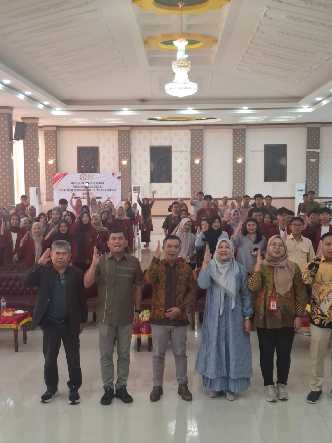 Rocky Candra Usai Sosialisasi RUU BPIP di Universitas Muhammadiyah. FOTO: IST