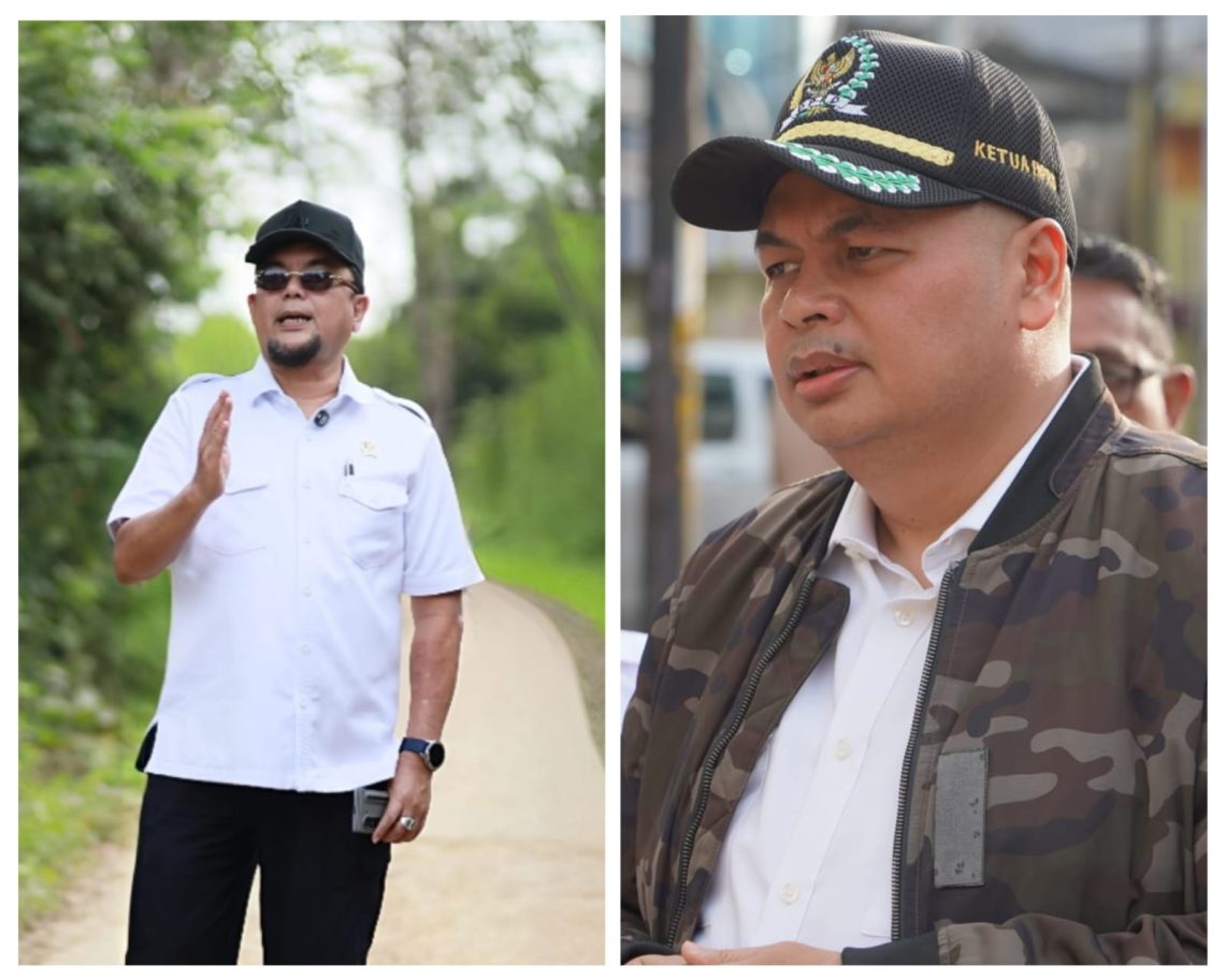 Duet Ivan Wirata dan Kemas Faried Al Farelly Sebagai Kader Golkar Untuk Perbaikan Infra Struktur Jambi. FOTO: OYI