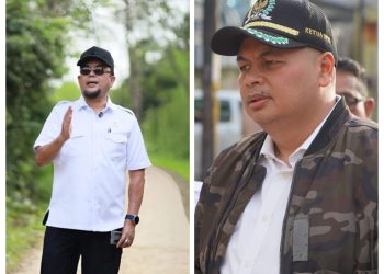 Duet Ivan Wirata dan Kemas Faried Al Farelly Sebagai Kader Golkar Untuk Perbaikan Infra Struktur Jambi. FOTO: OYI