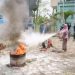Gandeng Damkar Kota Jambi, Pertamina EP Beri Edukasi Cegah Bahaya Api terhadap Warga Sekitar. FOTO: IST