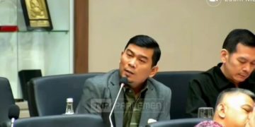 Rocky Candra Saat RDP Terkait RUU Masyarakat Adat. FOTO: IST
