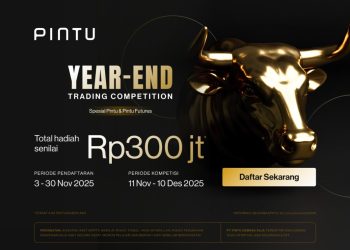 Menutup Tahun 2025, PINTU gelar Year End Trading Competition. FOTO: IST