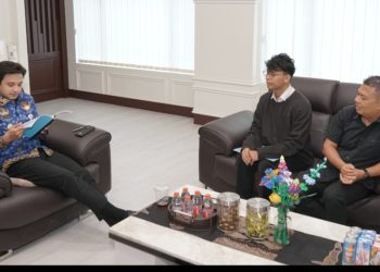 M Rehan Saat Audiensi dengan Wakil Walikota Jambi. FOTO: IST