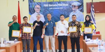 Ketua PDBI Jambi, Ivan Wirata Saat Membuka Acara Rakerprov PDBI Tahun 2025. FOTO: UCUP