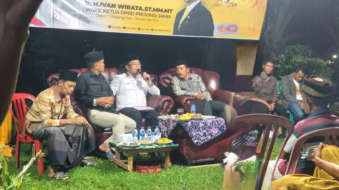 Ivan Wirata Saat Reses di Desa Mudung Darat. FOTO: OYI