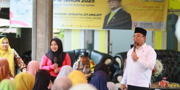 Ivan Wirata Reses di Desa Pudak Kecamatan Kumpeh Ulu. FOTO: OYI