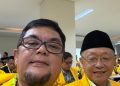 Ketua DPD I Golkar Provinsi Jambi, Cek Endra didampingi Ivan Wirata Mendapat Surat Mandat Menghadiri Rapimnas Golkar pertama di bawah kepemimpinan Bahlil Lahadia. FOTO: OYI