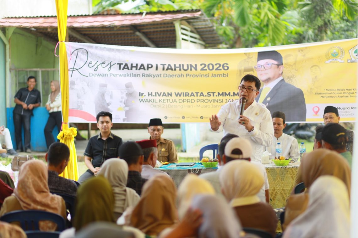 Ivan Wirata Saat Reses di Desa Muara Jambi. FOTO: UCUP