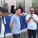 M Askari Utomo dan Muslimin Tanja, M Samin Saat Menyampaikan Kata sambutan. FOTO: IST
