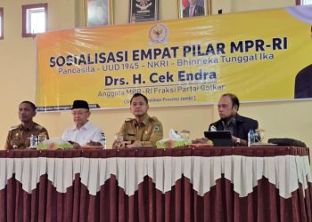 Anggota DPR-RI, H Cek Endra Sosialisasi Empat Pilar di Kabupaten Sarolangun. FOTO: IST