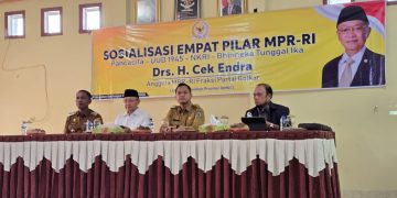 Anggota DPR-RI, H Cek Endra Sosialisasi Empat Pilar di Kabupaten Sarolangun. FOTO: IST