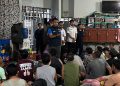 Ka KPLP Lapas Jambi Riko Hamdan Saat memberikan pengarahan kepada warga binaan. FOTO: DOC LAPAS