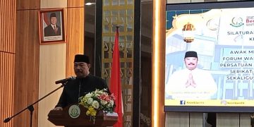 Kejati Jambi, Sugeng Hariadi Menyampaikan kata sambutan. FOTO: IST