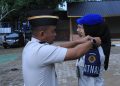 Penyematan tanda pengukuhan Satops Patnal Oleh Kanwil Ditjenpas Jambi, Irwan Rahmat Gumilar. FOTO: IST