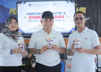Kalapas Askari dan Istri usai Donor darah. FOTO: IST