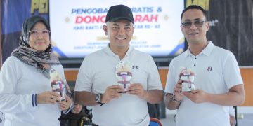 Kalapas Askari dan Istri usai Donor darah. FOTO: IST