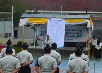 Kalapas Askari Utomo Saat Memimpin Deklarasi Zero Halinar. FOTO: DOC LAPAS