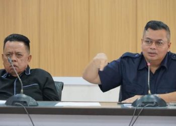 KFA dan Jefri Zen Saat RDP Bank Jambi dan OJK. FOTO: IST