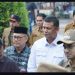Naim bersama Wali Kota Jambi, Kapolresta dan unsur Forkompimnda Meninjau Pos PAM Ketupat. FOTO: IST