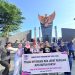 FJPI Jambi Saat orasi pada perayaan hari kebebasan pers sedunia. FOTO: IST