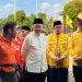 Ketua DPD dan Sekretaris Golkar Jambi, H Cek Endra dan H Ivan Wirata Saat melihat suasana Qurban. FOTO: UCUP
