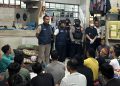Pengarahan Kanwil Ditjenpas Jambi Irwan Rahmat Gumilar di blok hunian. FOTO: IST