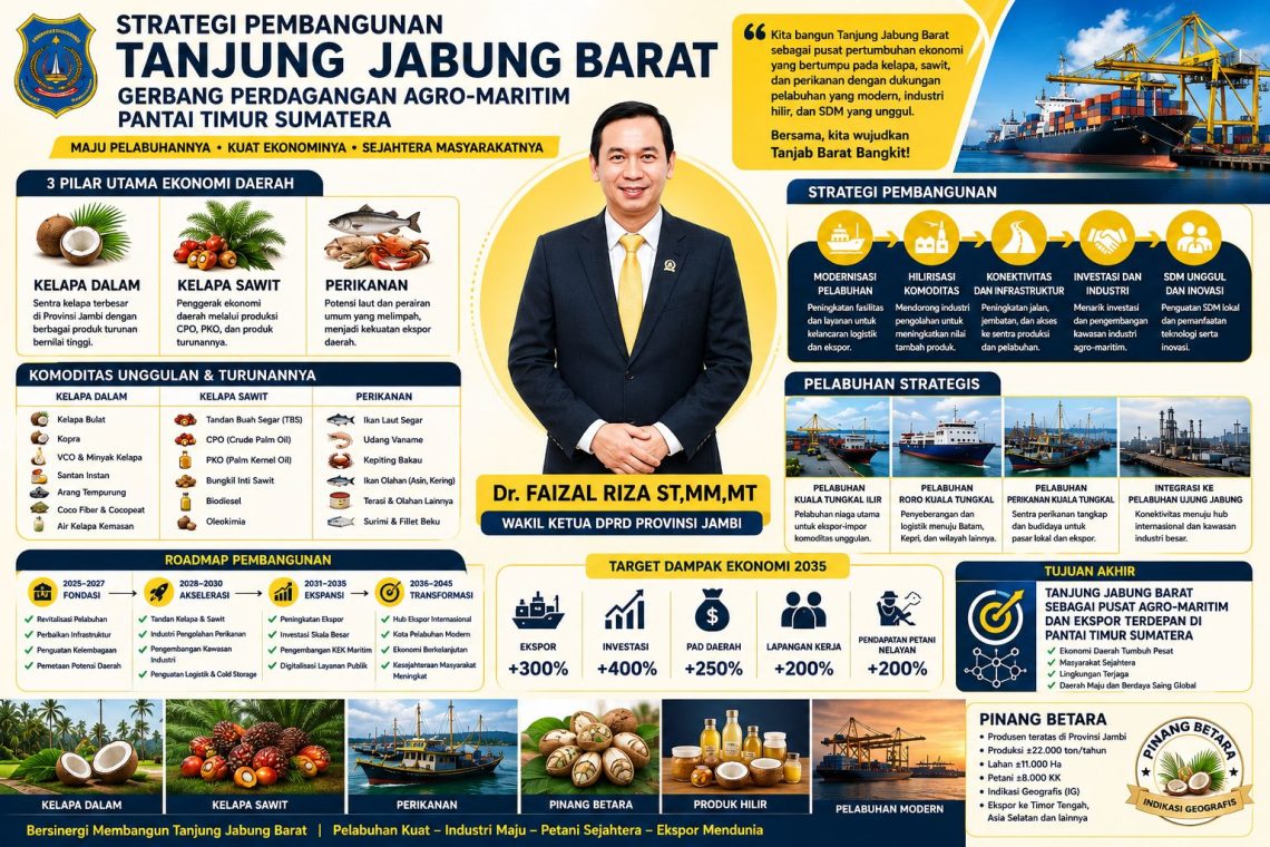 Faizal Riza Dorong Tanjab Barat Menjadi Pusat Perdagangan dan Hilirisasi Agro-Maritim. FOTO: IST