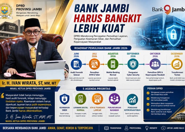 Ivan Wirata sebut bahwa Audit Sudah Selesai, Kini Saatnya Bank Jambi Membuktikan Diri. FOTO: IST 