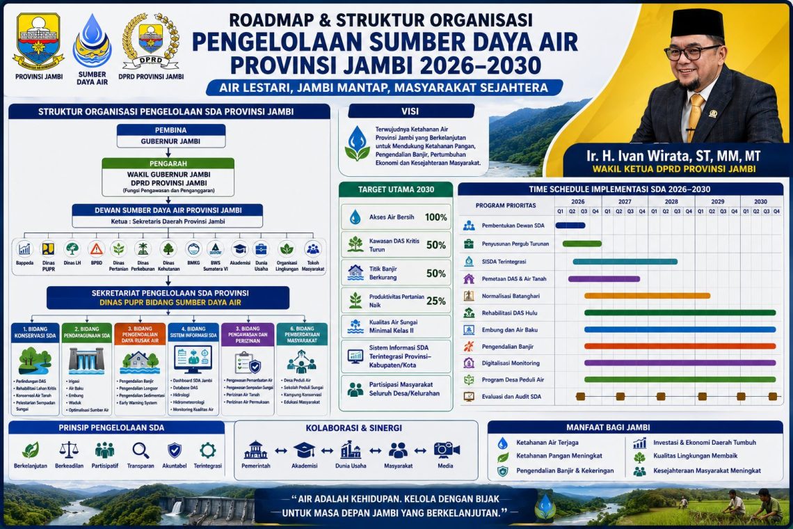 Rencana Pengelolaan sumber daya air Provinsi Jambi. FOTO: IST