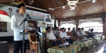 Kata sambutan dari Bupati Batang Hari saat menyambut kepulangan jamaah haji. FOTO: IST