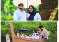 Ivan Wirata saat mengunjungi Candi Muaro Jambi sebagai salah satu lokasi wisata dan cagar budaya . FOTO: UCUP
